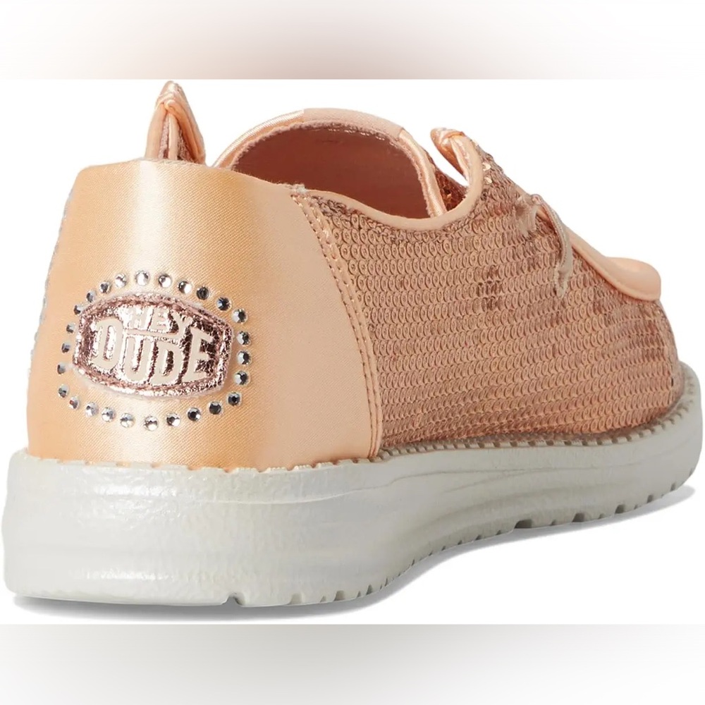Sz. 10 Hey DUDE Wendy Disco Sequin shoes - Picture 7 of 9